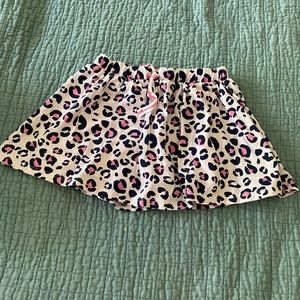 Leopard skort